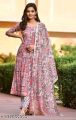 Womens Readymade Cotton Anarkali Gown With Dupatta. 