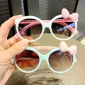 1-2PCS AdTosdocument Night Sunglasses Bow Decor Big Frame Teen Boys Girls Outdoor Party Vacation Travel Sun Glasses for Children. 