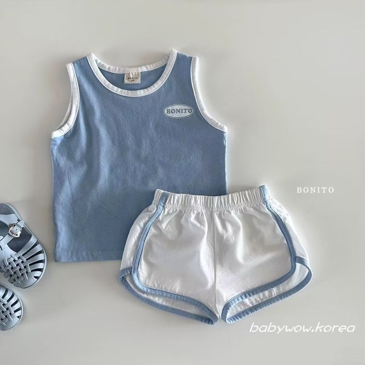 TZ24040%20summer%20Korean%20version%202025%20new%20baby%20pure%20cotton%20sports%20casual%20vest%20shorts%20two-piece%20set%20-%20Image%205