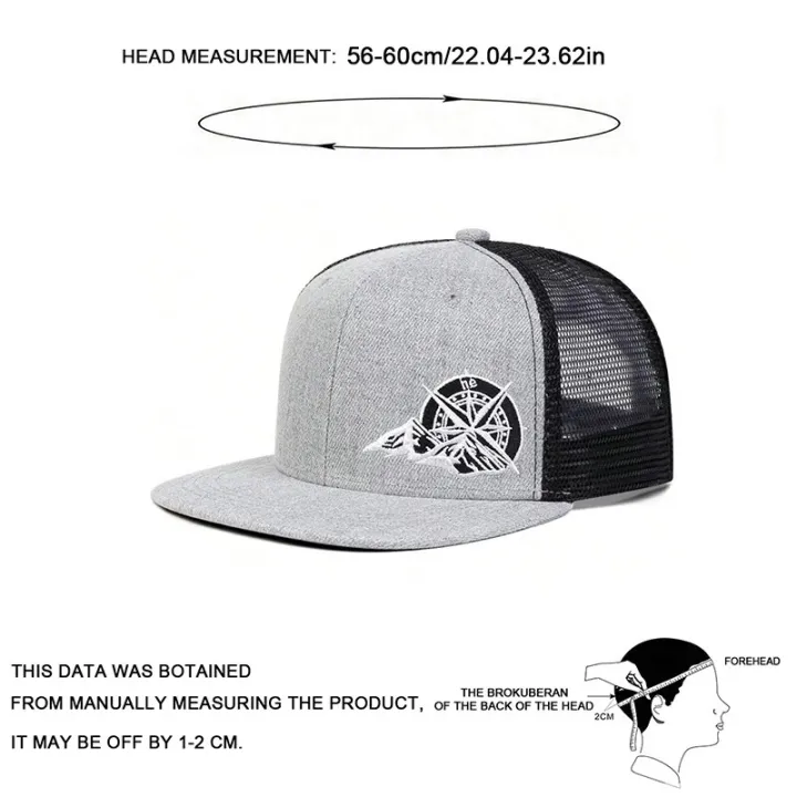 Unisex%20Compass%20Mountain%20Embroidery%20Hip-hop%20Net%20Hats%20Spring%20Summer%20Outdoor%20Adjustable%20Casual%20Baseball%20Caps%20Sunscreen%20Hat%20-%20Image%202