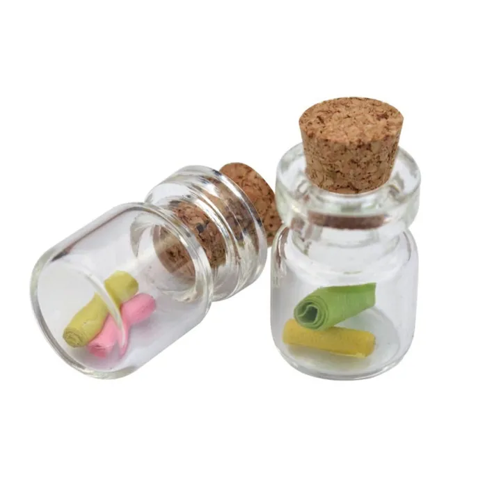 50pcs%20Mini%20DIY%20Glass%20Bottle%20Exquisite%20Cork%20Drifting%20Wish%20%20Cute%20%20Jar%201ml%2013*18mm%20-%20Image%205