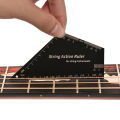 Stainless Steel Guitar Strings Action Height Ruler Guitar Leveling 2 In 1 Luthier Tool For Guitar Ukulele Bass. 