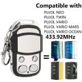433,92mhz Rolling Code Garage Remote Control 100% Compatible PUJOL VARIO Code Black OCEAN MARS Gate Door Command. 