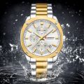 CURREN 8490 Luxury Chronograph Stainless Steel Waterproof Watch For Men. 