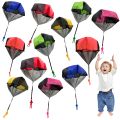 6/12PCS Parachute Toy Tangle Free Outdoor Flying Parachute Hand Throw Flying Toys for Spring Children's Day Kids Party Favors. 