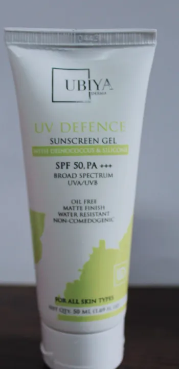 Ubiya%20Derma%20UV%20Defence%20Sunscreen%20Gel%20SPF%2050%20PA+++%20%7C%20Broad%20Spectrum%20UVA/UVB%20Protection%20%7C%20Matte%20Finish,%20Oil-Free,%20Water-Resistant,%20Non-Comedogenic%20%7C%20With%20Deinococcus%20Ferment,%20Silicone%20Base%20%7C%20For%20All%20Skin%20Types%20%E2%80%93%2050ml%20-%20Image%203