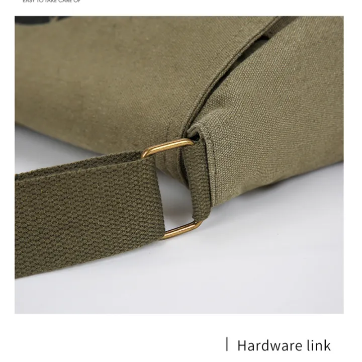 American%20Retro%20Message%20Bag%20Unisex%20Multiple%20Pockets%20Shoulder%20Bag%20Adjustable%20Shoulder%20Strap%E2%80%8C%20Canvas%20Crossbody%20Bag%20Commuting%20-%20Image%204