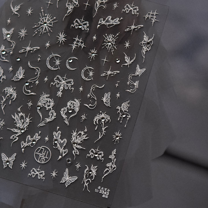 1pcs%205D%20Diamond%20Butterfly%20Nail%20Art%20Stickers%20Holographic%20Butterfly%20Nail%20Decorations%20Decals%20DIY%20Self-Adhesive%20Slider%20Accessories%20-%20Image%206