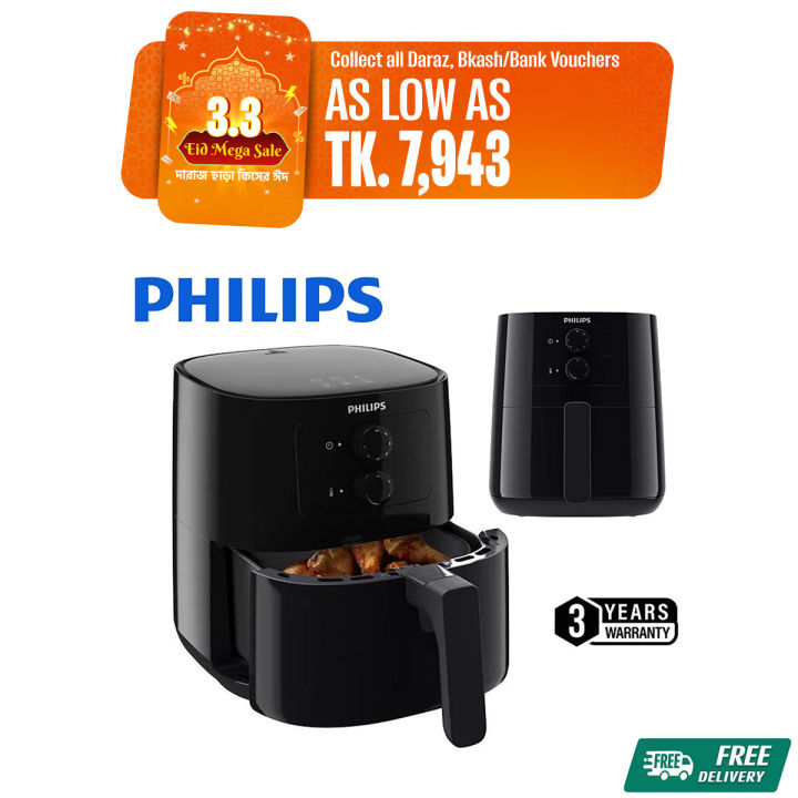 High-Performance - Philips HD9200/91 with rapid air technology required Airfryr (4.1 liter) - Sleek Usage