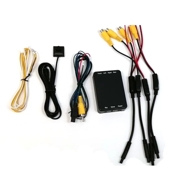 360 View Car Camera Control Box 4 Way Cameras Switch System for Rear ...