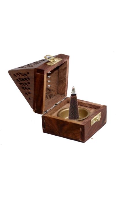 Wooden%20Bakhoor%20Cone%20Burner/Dhoop%20Batti%20Dan(Box).(Pyramid%20shape)Wooden%20incense%20Cone%20Box/Ash%20Catcher.%20-%20Image%202