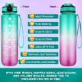 Sports Water Bottle with Straw 1 Litre Leakproof 1000ml with Filter Time Marking BPA Free Tritan Plastic Kids Men Women Cycling Gym Hiking Running. 