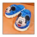 New Spring Autumn Winter Kids Shoes Boy blue Mickey Warm Slippers Children Christmas Slippers Pantoufle Enfant Baby Shoes. 