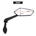 Bicycle Rear View Mirror Bike Cycling Clear Wide Range Back Sight Rearview Reflector Adjustable Handlebar Left Right Mirror. 