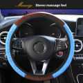 Wooden Pattern Auto Accessories 4 Colors Interior Accessories Universal Car Steering Wheel Cover PU Leather Steering Covers. 