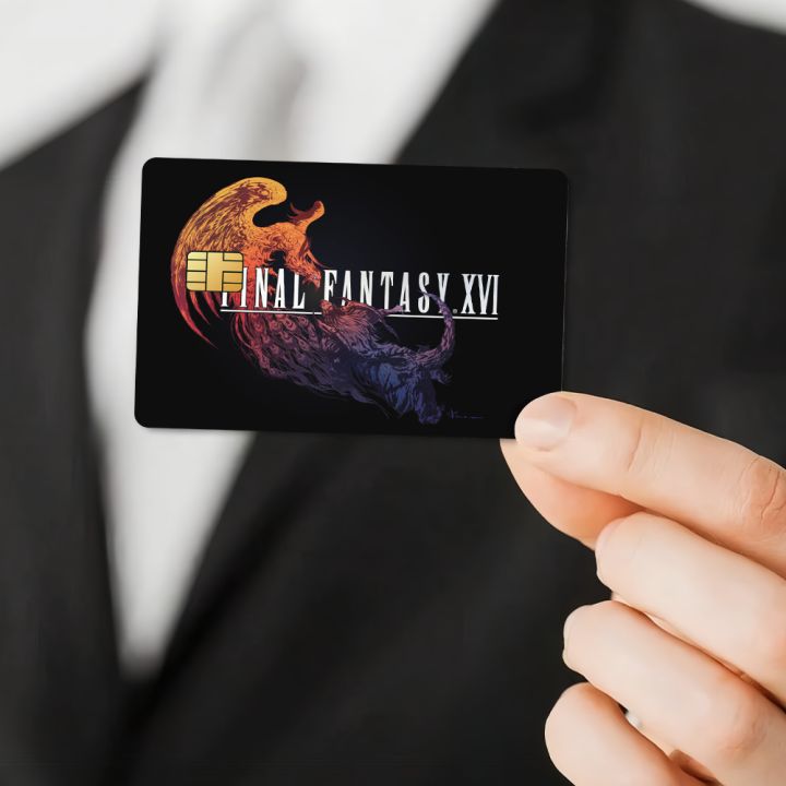 Game%20Final%20Fantasy%2016%20Fashion%20Waterproof%20Scratch%20Pattern%20New%20Stickers%20Decoration%204%20PCS%20Card%20Cover%20-%20Image%205