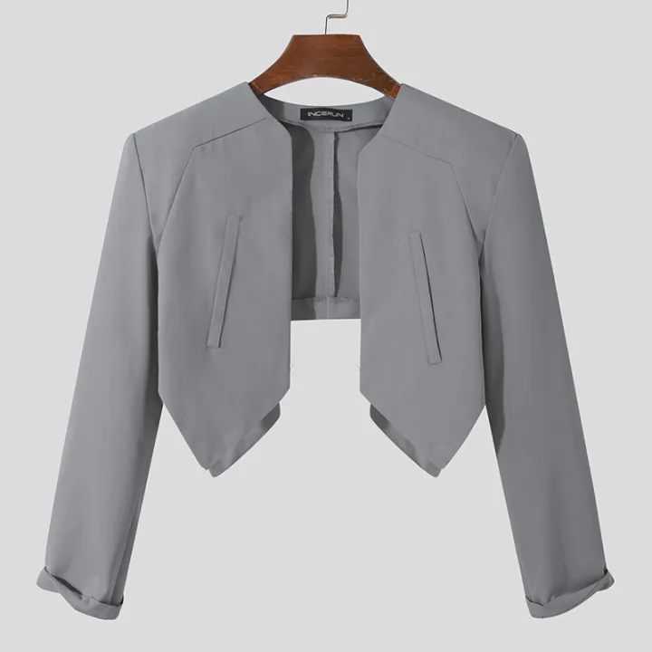 INCERUN%20Men%20Blazer%20Solid%20Color%20Open%20Stitch%20Long%20Sleeve%20Irregular%20Thin%20Suits%20Men%202024%20Streetwear%20Fashion%20Casual%20Crop%20Coats%20S-5XL%20-%20Image%207