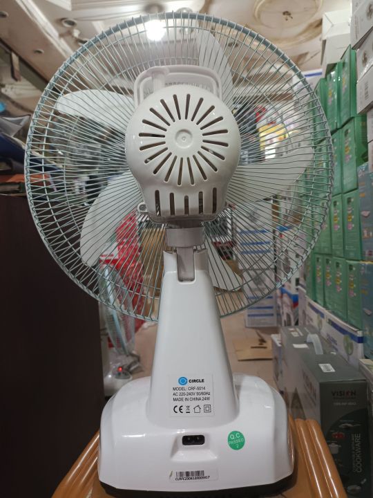 Circle%20Rechargeable%2014"%20Inch%20Table%20Fan%20AC/DC%206V%20Battery%2014%20Hours%20Model:CRF-5014%20-%20Image%202