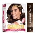 Loreal Paris Excellence Creme Hair Color 5 Light Brown.