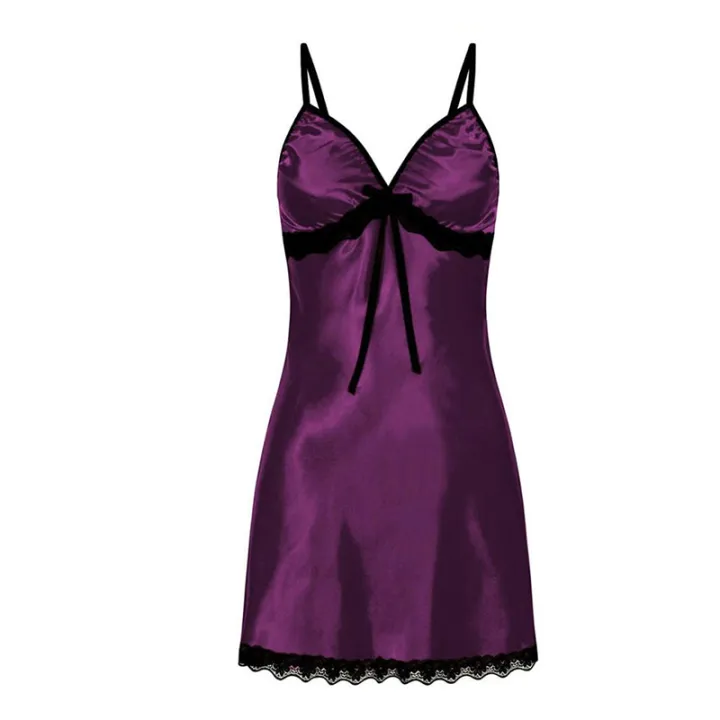 Women%20Sexy%20Sleepwear%20Nightdress%20Lace%20Silk%20Satin%20Night%20Dress%20Sleeveless%20Nighties%20V-neck%20Nightgown%20Plus%20Size%20Nightwear%20-%20Image%205
