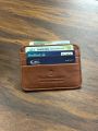 Retro Leather Credit Business Mini Card Wallet Convenient Man Women Smart Wallet Business Card Holder Cash Wallet Card Case. 