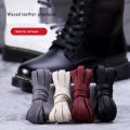 1 Pair Shoelaces 0.8 CM Waxed Cotton Width Flat Waterproof Shoe Laces Unisex Boots Casual Sneakers Shoelace Leather Shoe Lace. 