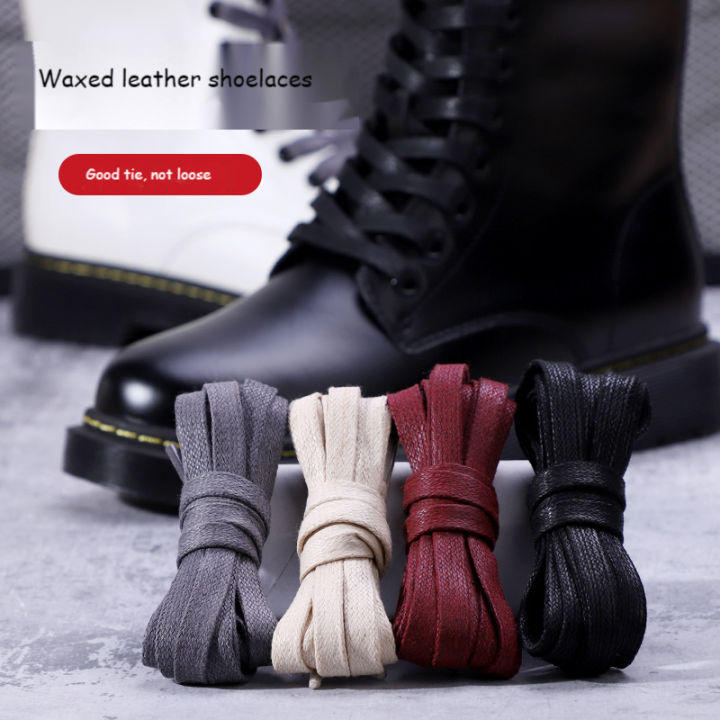 1%20Pair%20Shoelaces%200.8%20CM%20Waxed%20Cotton%20Width%20Flat%20Waterproof%20Shoe%20Laces%20Unisex%20Boots%20Casual%20Sneakers%20Shoelace%20Leather%20Shoe%20Lace%20-%20Image%204
