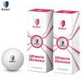 Caiton 3/6Pcs Extreme Distance Golf Balls Double Layer High-Energy Core Aerodynamic Stable Flight Soft Feel Practice Play Set. 
