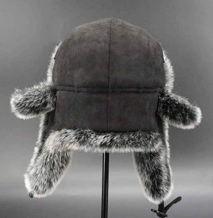 Women%20Men's%20Trapper%20Hat%20Ski%20Cap%20Ushanka%20Russian%20Cossack%20Faux%20Fur%20Earflap%20Suede%20Leather%20Warm%20Winter%20Hat%20Hats%20Earflap%20Bonnet%20-%20Image%202