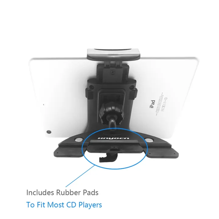 XNYOCN%20Adjustable%20Car%20CD%20Slot%20Tablet%20Stand%20Phone%20Holder%20for%20iPhone%2014%2013%2012%2011%20iPad%20Pro%20Air%20Mini%204%20to%2012%20Inch%20%20%20Pad%20-%20Image%204