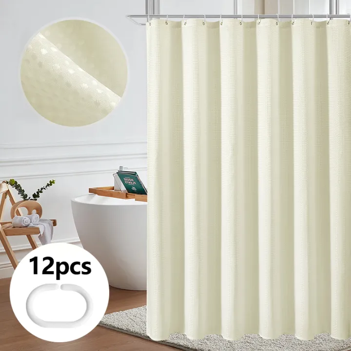 Shower%20Curtain%20Waterproof%20Mildew-proof%20with%2012%20Hooks%20Modern%20Shower%20Plant%20Printed%20Curtain%20Set%20For%20Bathroom%20Bathroom%20-%20Image%206