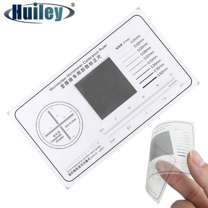 Microscope Micrometer Calibration Ruler Transparent Film PET Round ...