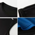 Summer Running Vest Men Contrasting Reflective Jogging Sports Sleeveless Coat Outdoor Breathable Elasticity Fitness Sportswear.