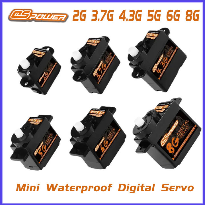 DSPOWER 2g 3.7g 4.3g 5g 6g 8g Mini Digital Servo Motor for F949S K110S Indoor Flight Airplane Helicopter RC Micro Boat Car Robot