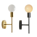 E27 4W Simple Creative Double Head Modern Personality American Aisle Bedroom Bedside Led Bathroom Industrial Style Wall Lamp. 