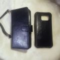 Samsung s7 edge leather wallet case, shock proof, limited edition magnetic cover. 