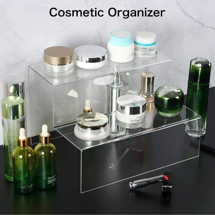 Two steps Makeup organizer desktop organizer stand cosmetics organizer