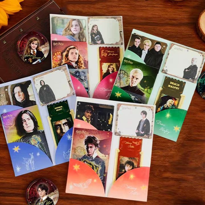 Genuine%20Harry%20Potter%20Hogwarts%20Commemorative%20Ticket%20Holder%20Set%20Hermione%20Malfoy%20Snape%20Merchandise%20Notes%20Bookmarks%20Stationery%20%20-%20Image%206