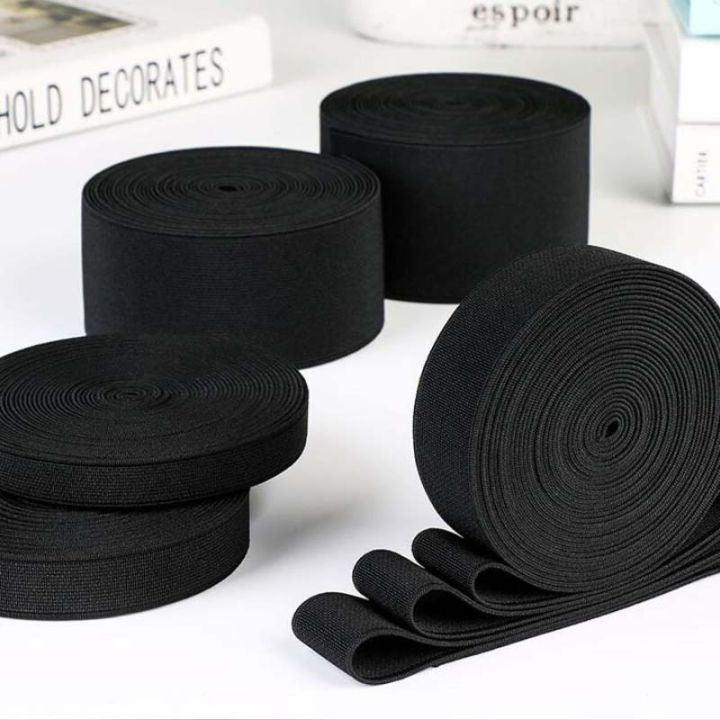 4Meter/8Meter%2015mm/20mm/25mm/30mm/35mm/40mm/45mm/50mm%20White%20Black%20Nylon%20High%20Elastic%20Bands%20Garment%20Trousers%20Sewing%20Accessories%20-%20Image%207