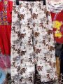 Ladies free size china linen fabric plazzo. 