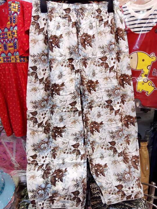 Ladies free size china linen fabric plazzo