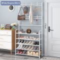 3IN1 5 Tiers  Multifunctional Shoe Rack Coat Rack Shoe Hat Rack Clothing Holder Hanger Floor Standing Storage Shelf Shoe Rack. 