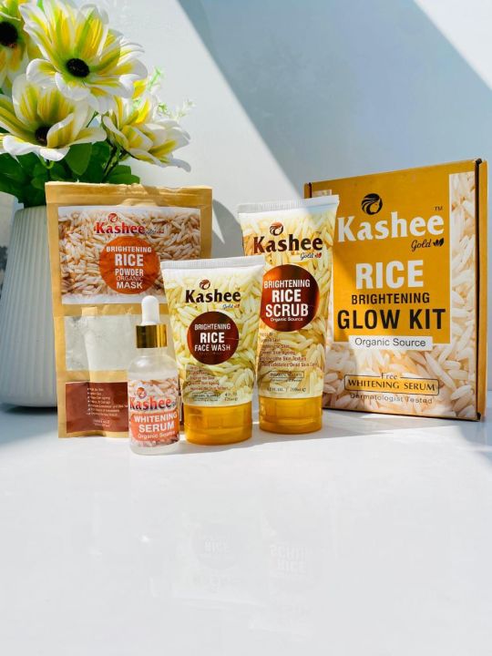 kashee facial range 4in1 whitening and glow kit.