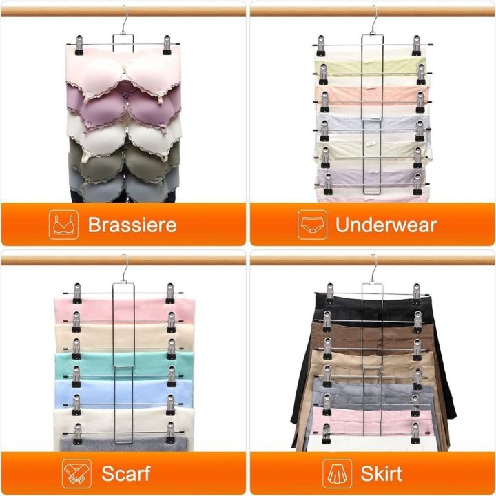 6%20Layer%20Clothes%20Hangers%20Multilayer%20Skirt%20Trouser%20Hanger%20for%20Pants%20Non%20Slip%20Metal%20Hanger%20Clips%20Clothing%20Storage%20Rack%20Holder%20-%20Image%204