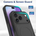 Premium 2IN1 Heavy Armor Magnetic Charging Case for IPhone 17 Air 16 15 14 Plus 13 12 Pro Max Shockproof PC Matte Protect Cover.