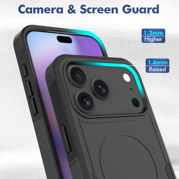 Premium%202IN1%20Heavy%20Armor%20Magnetic%20Charging%20Case%20for%20IPhone%2017%20Air%2016%2015%2014%20Plus%2013%2012%20Pro%20Max%20Shockproof%20PC%20Matte%20Protect%20Cover%20-%20Image%203