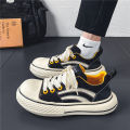 High Quality Men's Board Shoes Spring Youth Casual Canvas Sneakers Anti-Slip Stylish Jogging High Top Shoes Boys All Sports. 