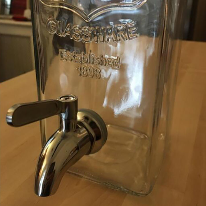 304 Stainless Steel Wine Barrel Faucet Replacement Beverage Juice Water Coffee Spigot For Glass Jar Dispenser