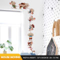 Cartoon Mouse Family Kids Room Decor Self-adhesive Cute Mice Stickers Home Decor Living Room Decoration Background Wall Sticker. 