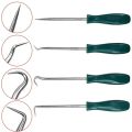 Motorcycle 4Pcs/set 135mm Car Pick Hook Set Gasket Puller Removing Repair Tools Screwdriver Set Oil Seal O-Ring Seal Accessories. 